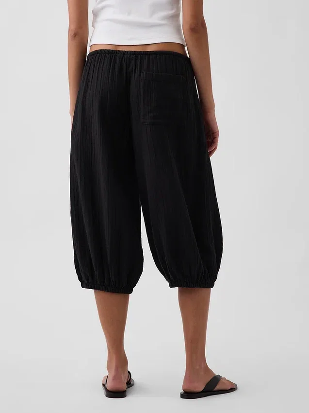 Culotte-bukser i bomullsgasbind