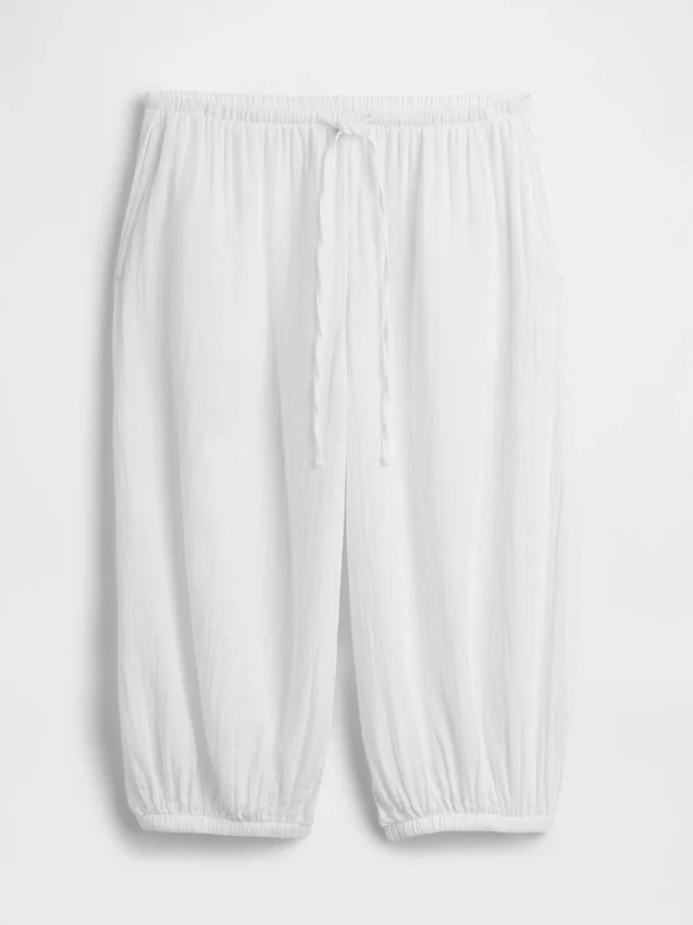 Culotte-bukser i bomullsgasbind