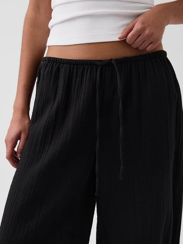 Culotte-bukser i bomullsgasbind