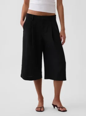 Culotte-bukser med lav midje