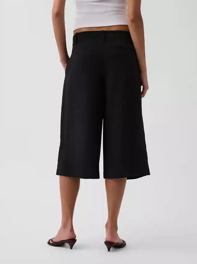 Culotte-bukser med lav midje