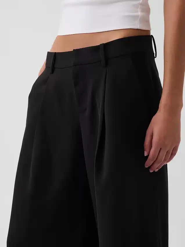 Culotte-bukser med lav midje