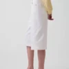 Culotte-Jeans med høy midje