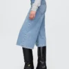 Culotte-Jeans med høy midje