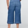 Culotte-Jeans med høy midje