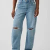 Curvy High Rise Barrel-Jeans