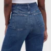 Curvy High Rise Stride-jeans med vide ben