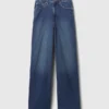 Curvy High Rise Stride-jeans med vide ben