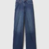 Curvy High Rise Stride-jeans med vide ben
