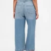 Curvy High Stride-jeans med vid benvidde og ankelhøyde