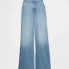 Curvy High Stride-jeans med vid benvidde og ankelhøyde