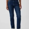 Curvy høyt liv '90-talls slanke, rette Jeans