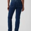 Curvy høyt liv '90-talls slanke, rette Jeans