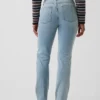 Curvy høyt liv '90-talls slanke, rette Jeans