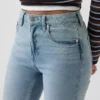 Curvy høyt liv '90-talls slanke, rette Jeans
