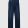 Curvy høyt liv '90-talls slanke, rette Jeans