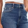 Curvy høyt liv '90-talls slanke, rette Jeans