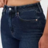 Curvy høyt liv '90-talls slanke, rette Jeans