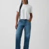 Curvy lavt liv, løse Jeans i 90-tallsstil