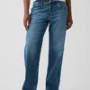 Curvy lavt liv, løse Jeans i 90-tallsstil