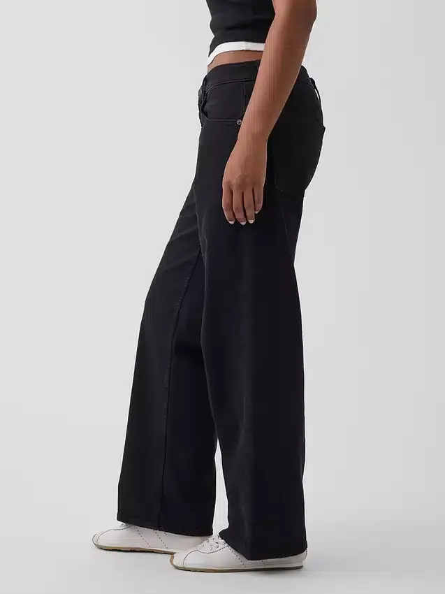 Curvy lavt liv, løse Jeans i 90-tallsstil