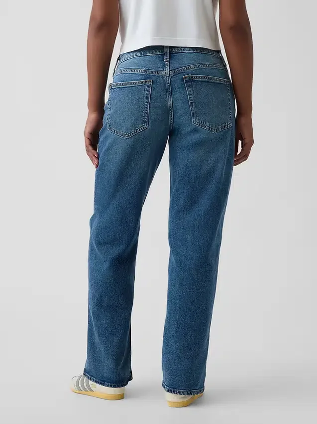 Curvy lavt liv, løse Jeans i 90-tallsstil