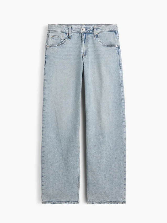 Curvy lavt liv, løse Jeans i 90-tallsstil