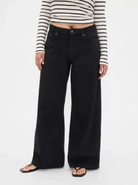Curvy Mid Rise Ultrasoft Baggy Jeans