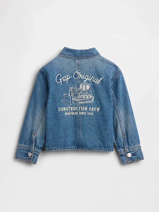 Denim-arbeidsjakke for Baby og Småbarn