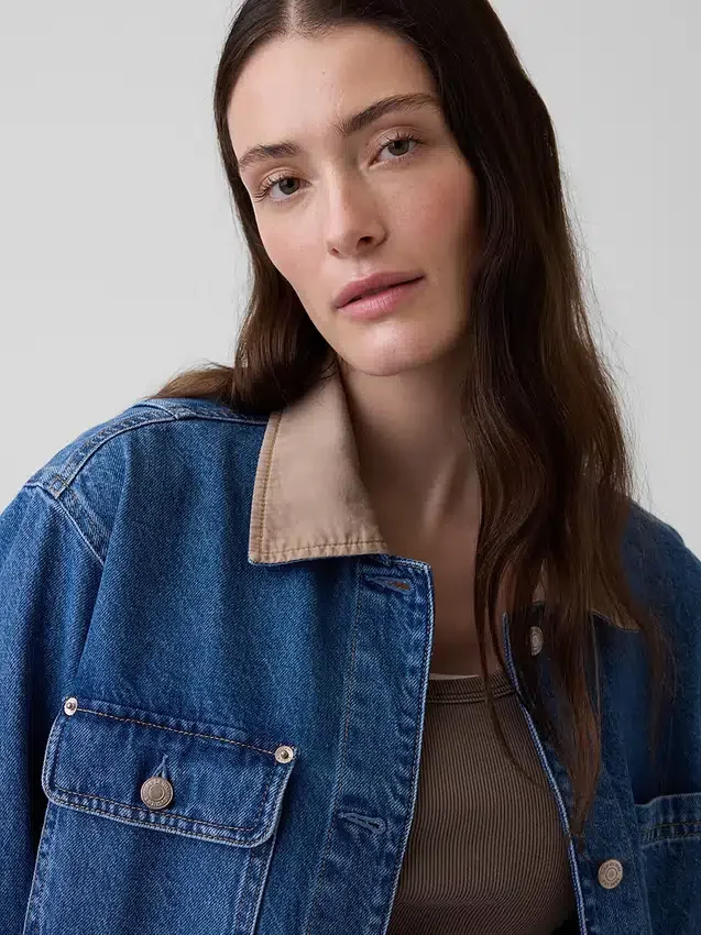 Denim-barnjakke