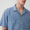 Denim-dobby-resortskjorte