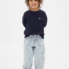 Denim-jeans med striper og hestesko-mønster for Baby og Småbarn