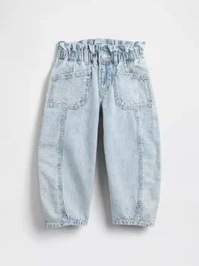 Denim-jeans med striper og hestesko-mønster for Baby og Småbarn