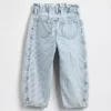 Denim-jeans med striper og hestesko-mønster for Baby og Småbarn