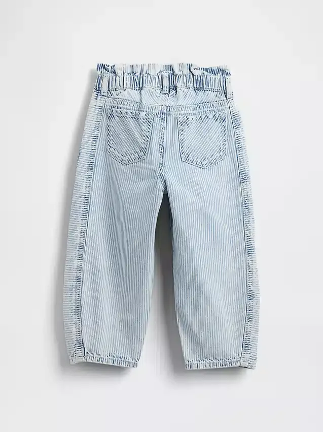 Denim-jeans med striper og hestesko-mønster for Baby og Småbarn