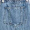 Denim-kjole med forkle til barn