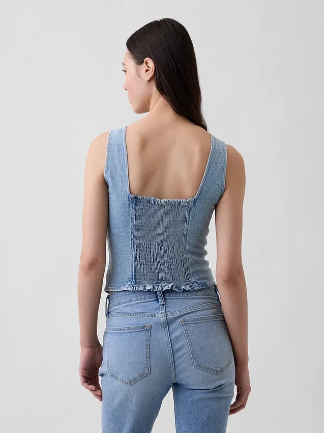 Denim-korsett-top