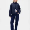Denim-pufferjakke