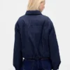 Denim-pufferjakke