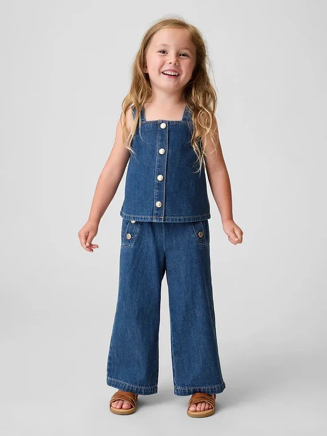 Denim-tanktop for Baby og Småbarn