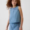 Denim-tanktop for barn