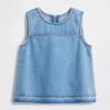 Denim-tanktop for barn