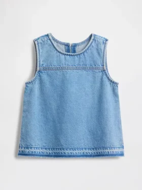 Denim-tanktop for barn