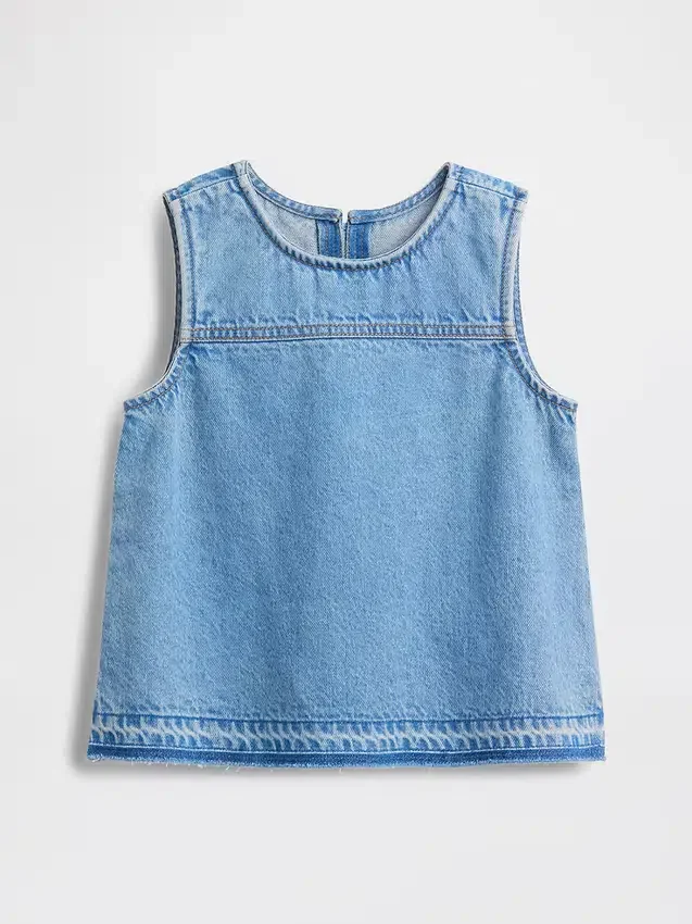 Denim-tanktop for barn