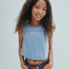Denim-tanktop for barn