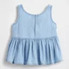 Denim-tanktop med sløyfe for Baby og Småbarn