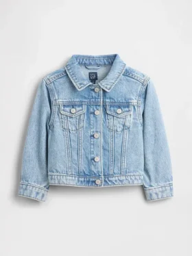 Denimjakke med hjerte for Baby og Småbarn