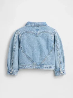 Denimjakke med hjerte for Baby og Småbarn