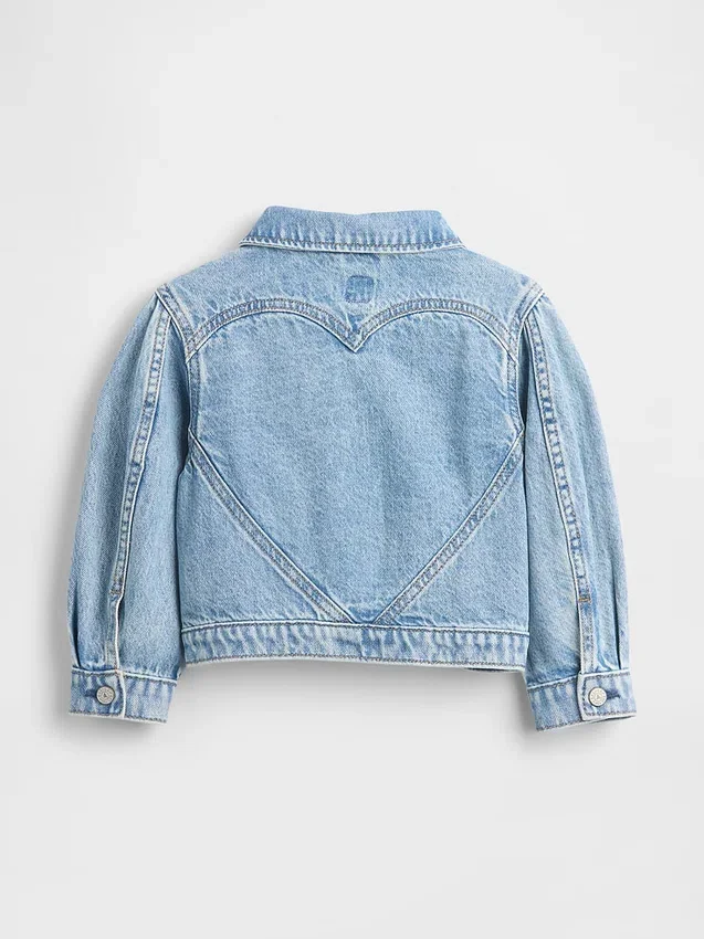Denimjakke med hjerte for Baby og Småbarn