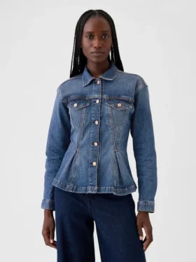 Denimjakke med innsving